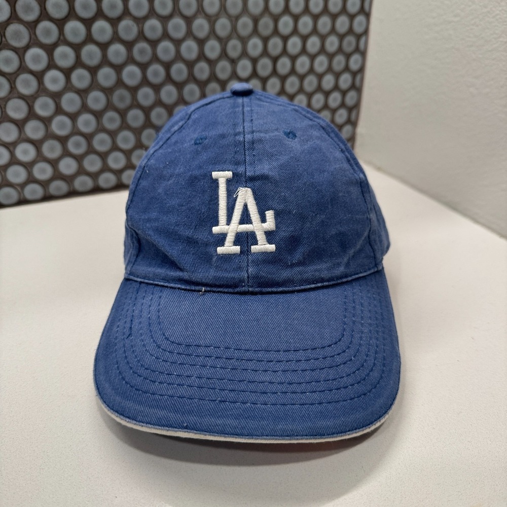 LA Dodgers Hat Cap Blue Strap Back Logo Dad MLB Baseball Outdoor Casual Adult